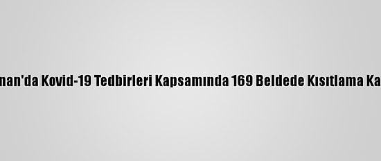 Lübnan'da Kovid-19 Tedbirleri Kapsamında 169 Beldede Kısıtlama Kararı
