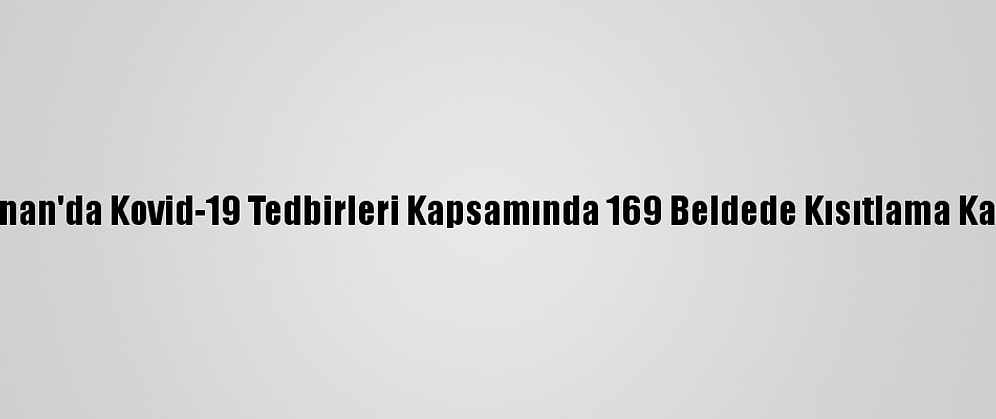Lübnan'da Kovid-19 Tedbirleri Kapsamında 169 Beldede Kısıtlama Kararı