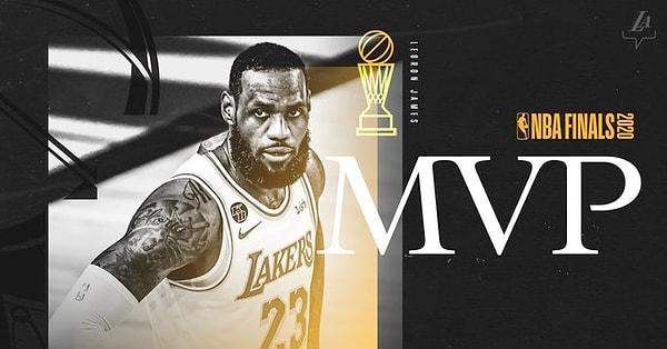 2020 NBA finallerinin MVP'si LeBron James seçildi.