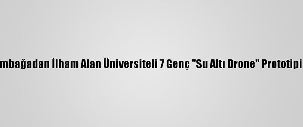 Kaplumbağadan İlham Alan Üniversiteli 7 Genç "Su Altı Drone" Prototipi Üretti