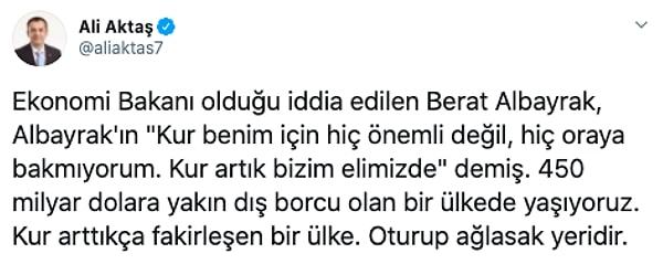 Berat Albayrak'ın bu açıklaması sosyal medyada tepki görmüştü.