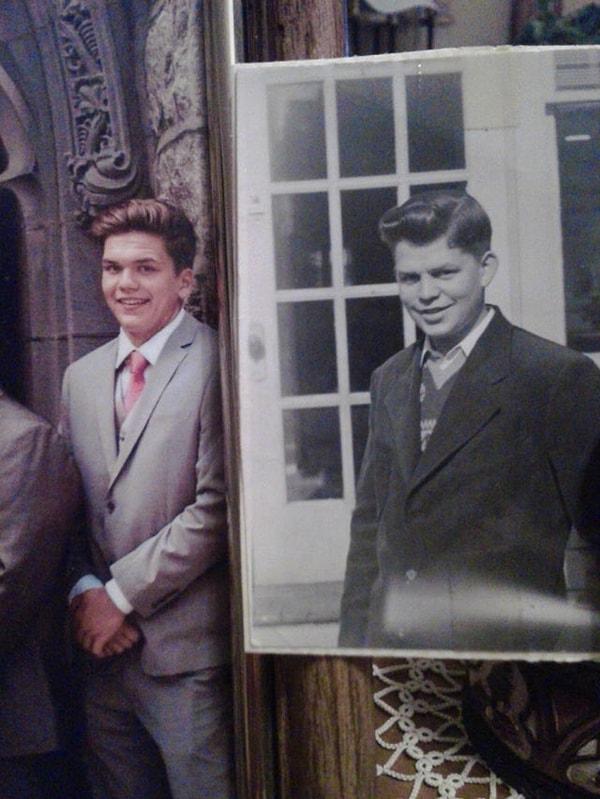 5. "Küçük kardeşim ve 1948 yılında büyükbabam."