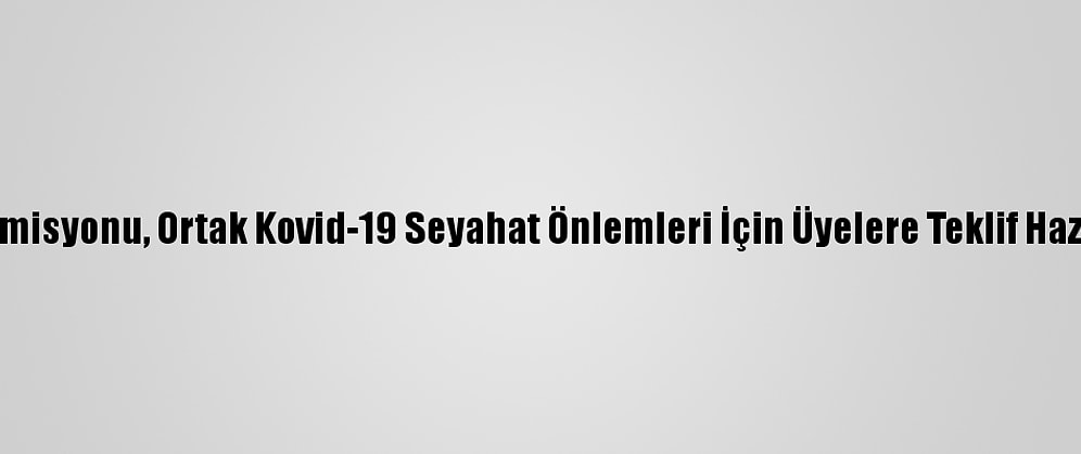AB Komisyonu, Ortak Kovid-19 Seyahat Önlemleri İçin Üyelere Teklif Hazırladı