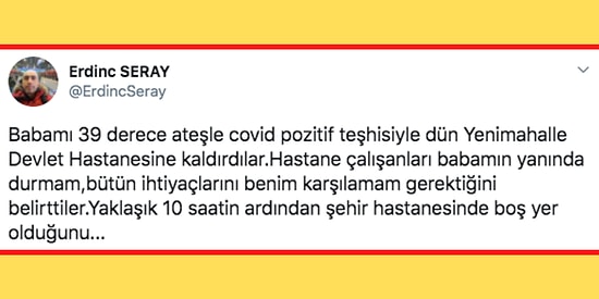 Covid-19'a Yakalanan Hastaya ve Refakatçi Oğluna Yönelik Sağlık Çalışanlarının Bu Şaşırtan Tavırlarını Mutlaka Okumalısınız!