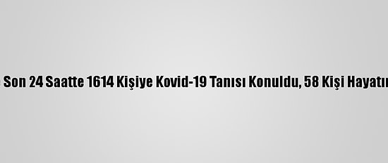 Türkiye'de Son 24 Saatte 1614 Kişiye Kovid-19 Tanısı Konuldu, 58 Kişi Hayatını Kaybetti