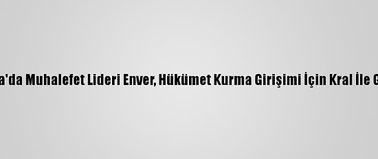 Malezya'da Muhalefet Lideri Enver, Hükümet Kurma Girişimi İçin Kral İle Görüştü