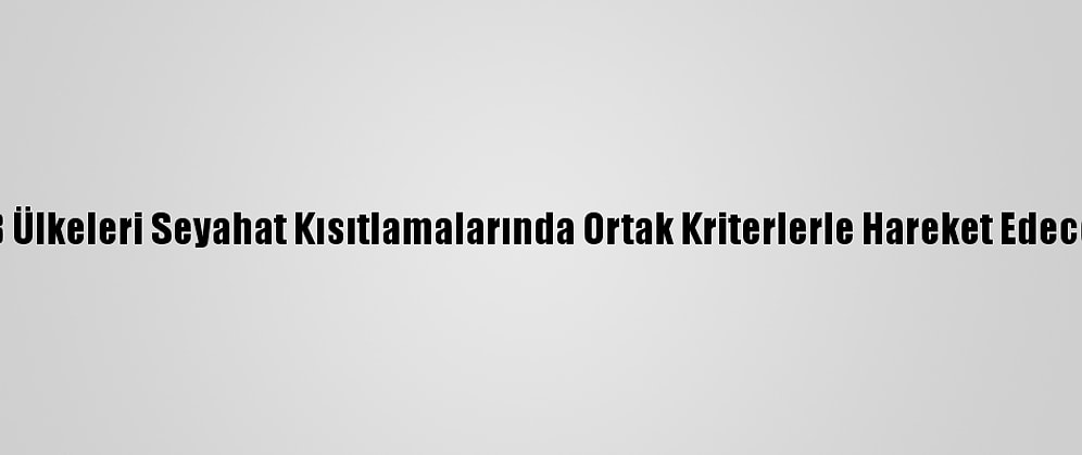AB Ülkeleri Seyahat Kısıtlamalarında Ortak Kriterlerle Hareket Edecek