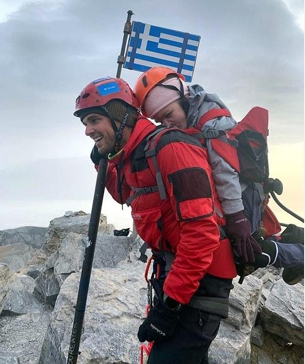 17. Engelli biyoloji öğrencisinin rüyasını gerçekleştirmek için onu Olimpos Dağı'nın tepesine kadar taşıyan sporcu.
