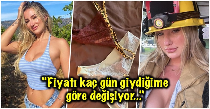 İşi Gücü Bırakıp Yıkandığı Suyu ve Giyilmiş İç Çamaşırlarını Satarak Ayda 82 Bin TL Kazanan Model