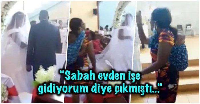 Sabah İşe Gitmek İçin Evden Çıkan Kocasının Düğününü Yanına Çocuğunu da Alarak Basan Bahtsız Kadın