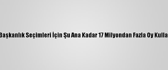 ABD Başkanlık Seçimleri İçin Şu Ana Kadar 17 Milyondan Fazla Oy Kullanıldı