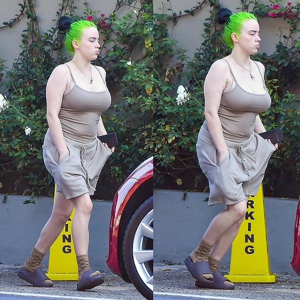 И вот на днях в социальных сетях распространились фотографии Билли Айлиш, которая прежде не появлялась в одежде, раскрывающей линии ее тела.