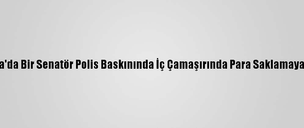 Brezilya'da Bir Senatör Polis Baskınında İç Çamaşırında Para Saklamaya Çalıştı