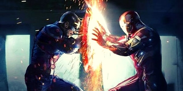Captain America ve Iron Man'in son kalan donut yüzünden tartışırlarsa ne olur?