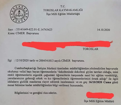 Milli Eğitim'den Öğretmenlere 'Mini Etek' İncelemesi