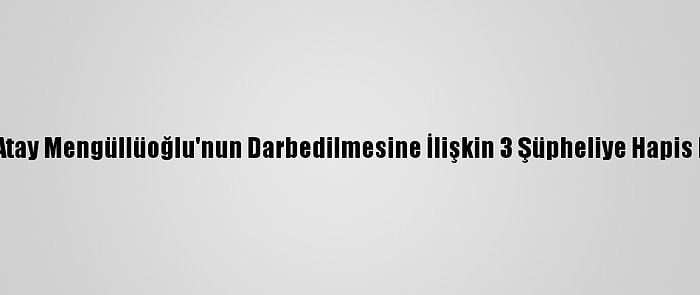 Barış Atay Mengüllüoğlu'nun Darbedilmesine İlişkin 3 Şüpheliye Hapis İstemi