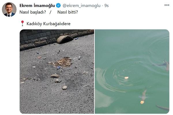 Son olarak da 'Nasıl Başladı, Nasıl Bitti' akımına uyan Ekrem İmamoğlu, İstanbul'daki bazı noktaları nereden alıp nereye taşıdıklarını gösteren görseller paylaştı.