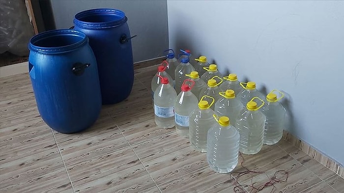 Adana'da 1585 Litre Sahte İçki Ele Geçirildi