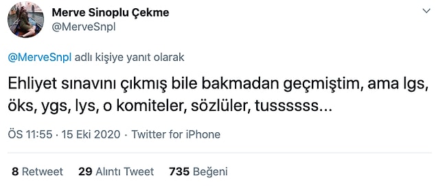 Ardından şimdiye kadar geçtiği sınavlardan, zorluklardan bahsetti.