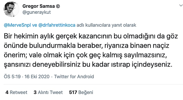 Herhangi bir konuda araya girip "Hayin, ajan!" diye bağıran tayfayı temsilen başka bir kullanıcı mention attı.