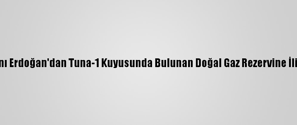Cumhurbaşkanı Erdoğan'dan Tuna-1 Kuyusunda Bulunan Doğal Gaz Rezervine İlişkin Paylaşım: