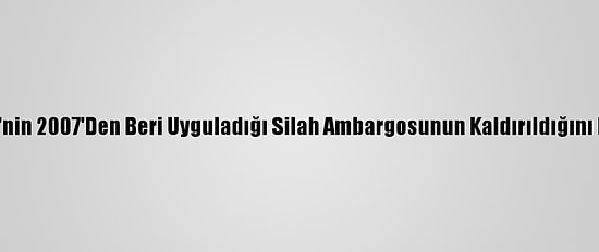 İran, Bm'nin 2007'Den Beri Uyguladığı Silah Ambargosunun Kaldırıldığını Duyurdu
