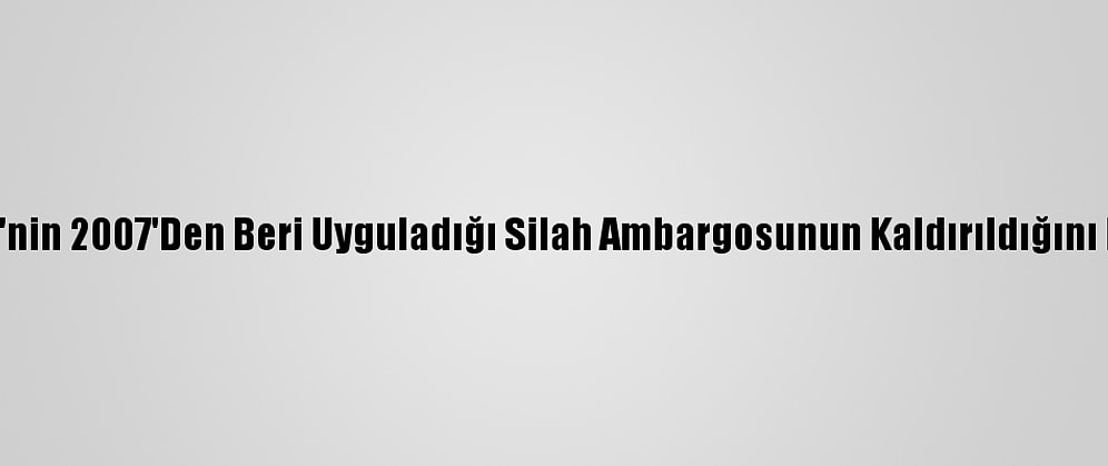İran, Bm'nin 2007'Den Beri Uyguladığı Silah Ambargosunun Kaldırıldığını Duyurdu