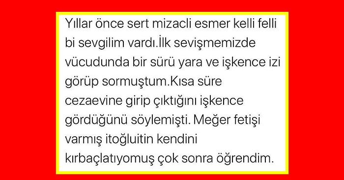 Partnerlerinin Akılalmaz Fetişleri Karşısında Hayatının Şokunu Yaşamış Kişilerin İsyanları Sizi Güldürecek
