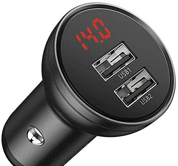 10. Çift USB girişli hızlı bir araç şarj cihazı arıyorsanız eğer, bu güzel indirimde. Fiyatı 65 TL'den 32 TL'ye düşmüş...