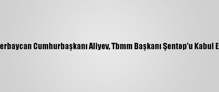 Azerbaycan Cumhurbaşkanı Aliyev, Tbmm Başkanı Şentop'u Kabul Etti
