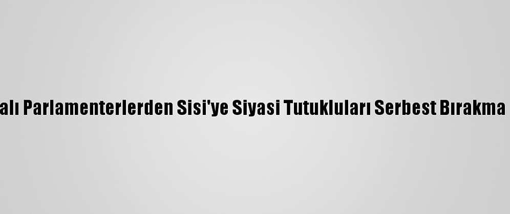 Amerikalı Parlamenterlerden Sisi'ye Siyasi Tutukluları Serbest Bırakma Çağrısı