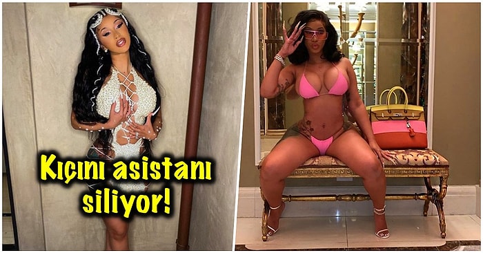 Yarattığı Sansasyonlarla Gündemden Düşmeyen Cardi B Uzun Tırnakları ile Zorlandığı Taharet Temizliği İçin Asistan Tuttu