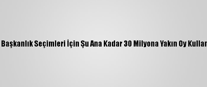 ABD Başkanlık Seçimleri İçin Şu Ana Kadar 30 Milyona Yakın Oy Kullanıldı