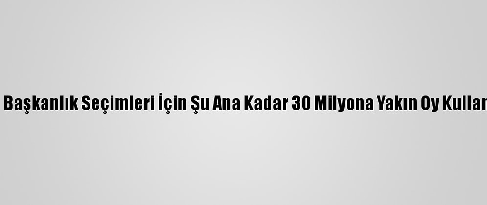 ABD Başkanlık Seçimleri İçin Şu Ana Kadar 30 Milyona Yakın Oy Kullanıldı