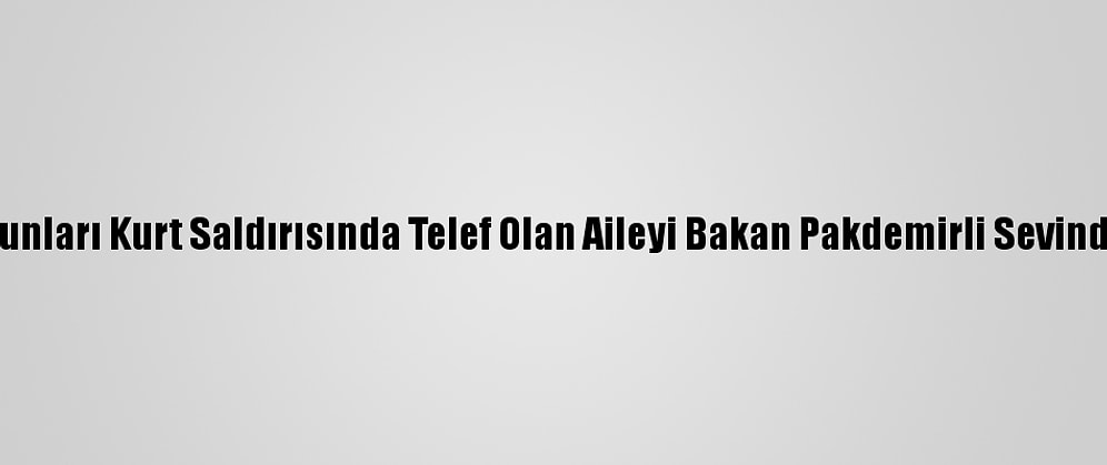 Koyunları Kurt Saldırısında Telef Olan Aileyi Bakan Pakdemirli Sevindirdi