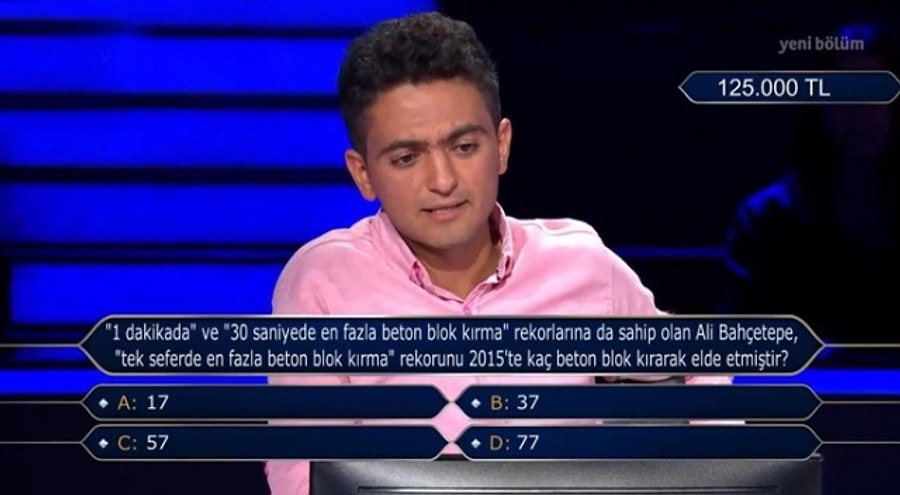 canimizsin hikmet kim milyoner olmak ister yarismasina emegi ve samimiyetiyle damga vuran hikmet karakurt