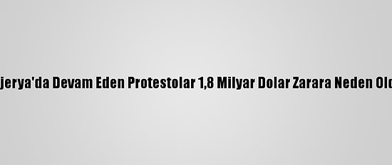 Nijerya'da Devam Eden Protestolar 1,8 Milyar Dolar Zarara Neden Oldu