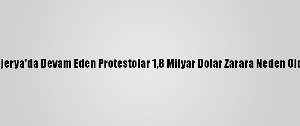 Nijerya'da Devam Eden Protestolar 1,8 Milyar Dolar Zarara Neden Oldu