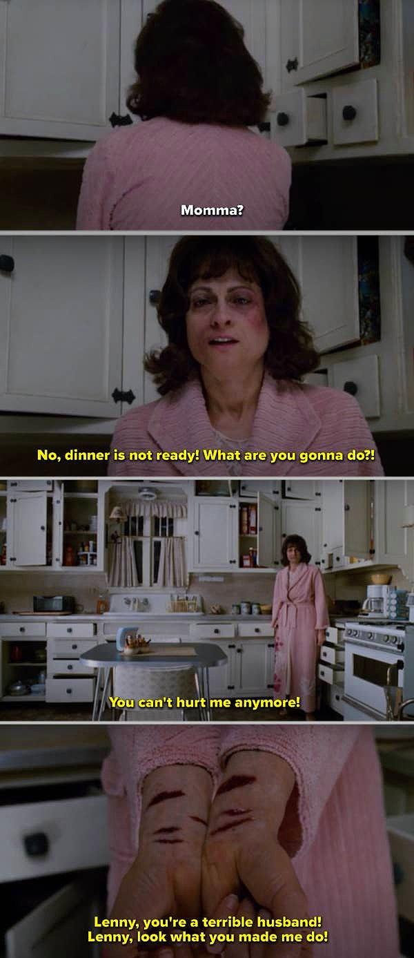 15. Altıncı His filminde, Cole'ün mutfakta annesi gördüğünü sandığı ama aslında hayalet gördüğü sahne.