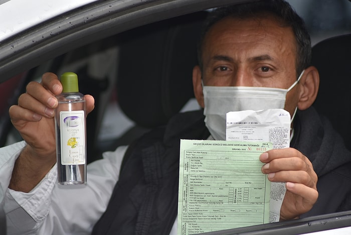 Promil Testinde Ehliyetine El Konulan Sürücü 'Kolonya Başıma Bela Oldu' Dedi