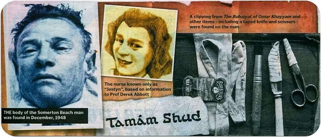 Bunun üzerine polisler Teğmen Alfred'i buluyor ve elindeki Rubaiyat kitabını kontrol ediyor. Kitabın Taman Shud kısmının yırtılmadığını görünce hemşire şüpheliler listesinden çıksa da telefon numarasının kitabın arkasında neden yer aldığı bulunamıyor.