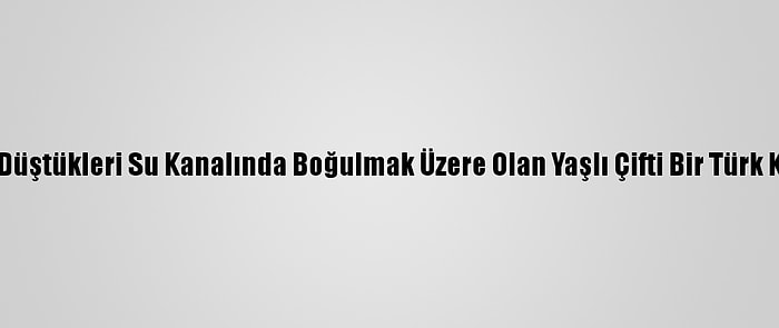 ABD'de Düştükleri Su Kanalında Boğulmak Üzere Olan Yaşlı Çifti Bir Türk Kurtardı