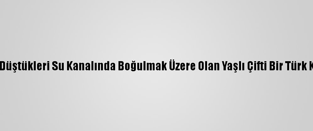 ABD'de Düştükleri Su Kanalında Boğulmak Üzere Olan Yaşlı Çifti Bir Türk Kurtardı