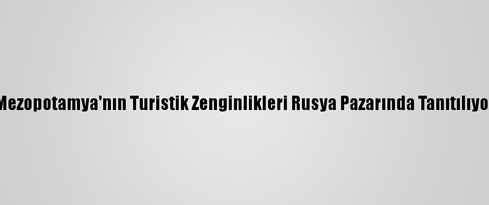 Mezopotamya'nın Turistik Zenginlikleri Rusya Pazarında Tanıtılıyor