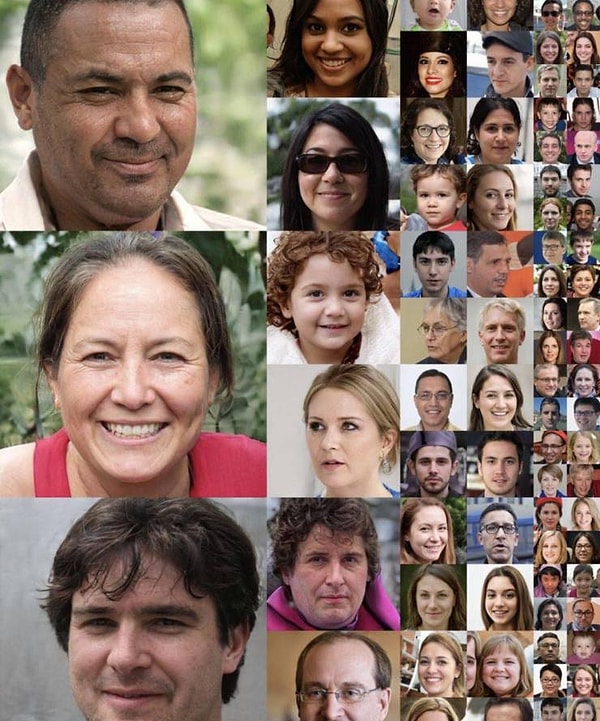 15. Все эти люди на фото никогда не существовали. Их придумала нейросеть от NVIDIA.