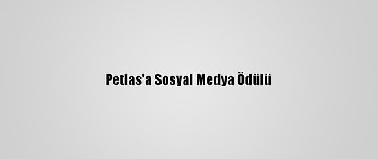 Petlas'a Sosyal Medya Ödülü