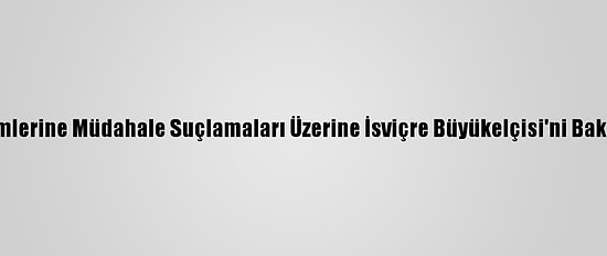 İran, ABD Seçimlerine Müdahale Suçlamaları Üzerine İsviçre Büyükelçisi'ni Bakanlığa Çağırdı