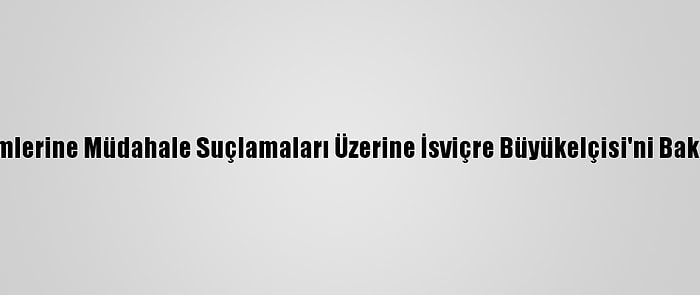 İran, ABD Seçimlerine Müdahale Suçlamaları Üzerine İsviçre Büyükelçisi'ni Bakanlığa Çağırdı