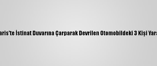 Marmaris'te İstinat Duvarına Çarparak Devrilen Otomobildeki 3 Kişi Yaralandı