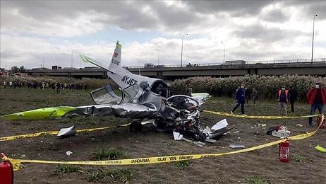 İstanbul Büyükçekmece'de Eğitim Uçağı Düştü! Pilot Enkazdan Yaralı Olarak Çıkarıldı